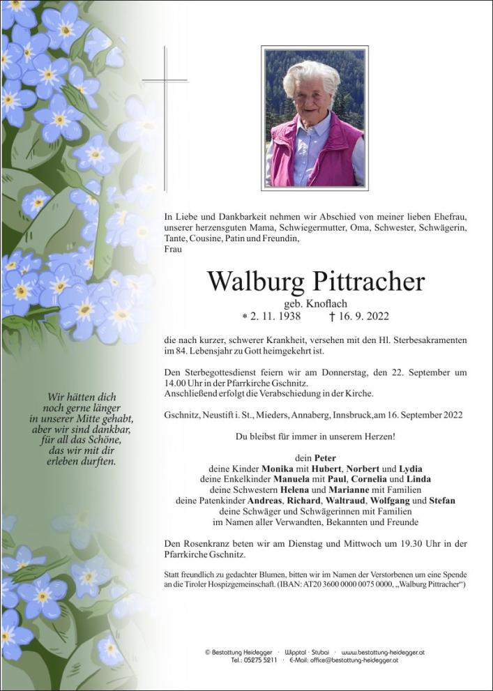 Walburg Pittracher